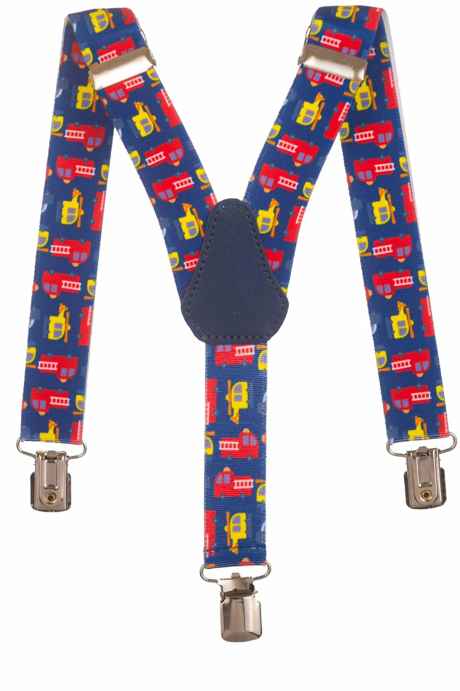 Tirantes de Tela Elastizada Infantiles Unisex Forma Y Camión Bomberos 1-5 Años 2.5cm