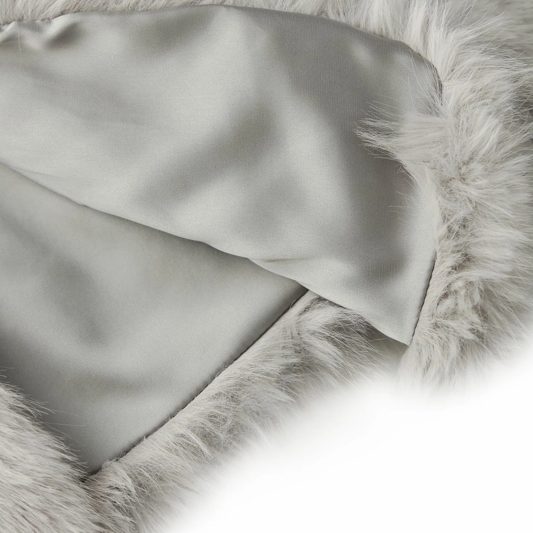 Amazhiyu Abrigo de piel sintética para mujer, chaqueta corta de manga larga, cuello, invierno