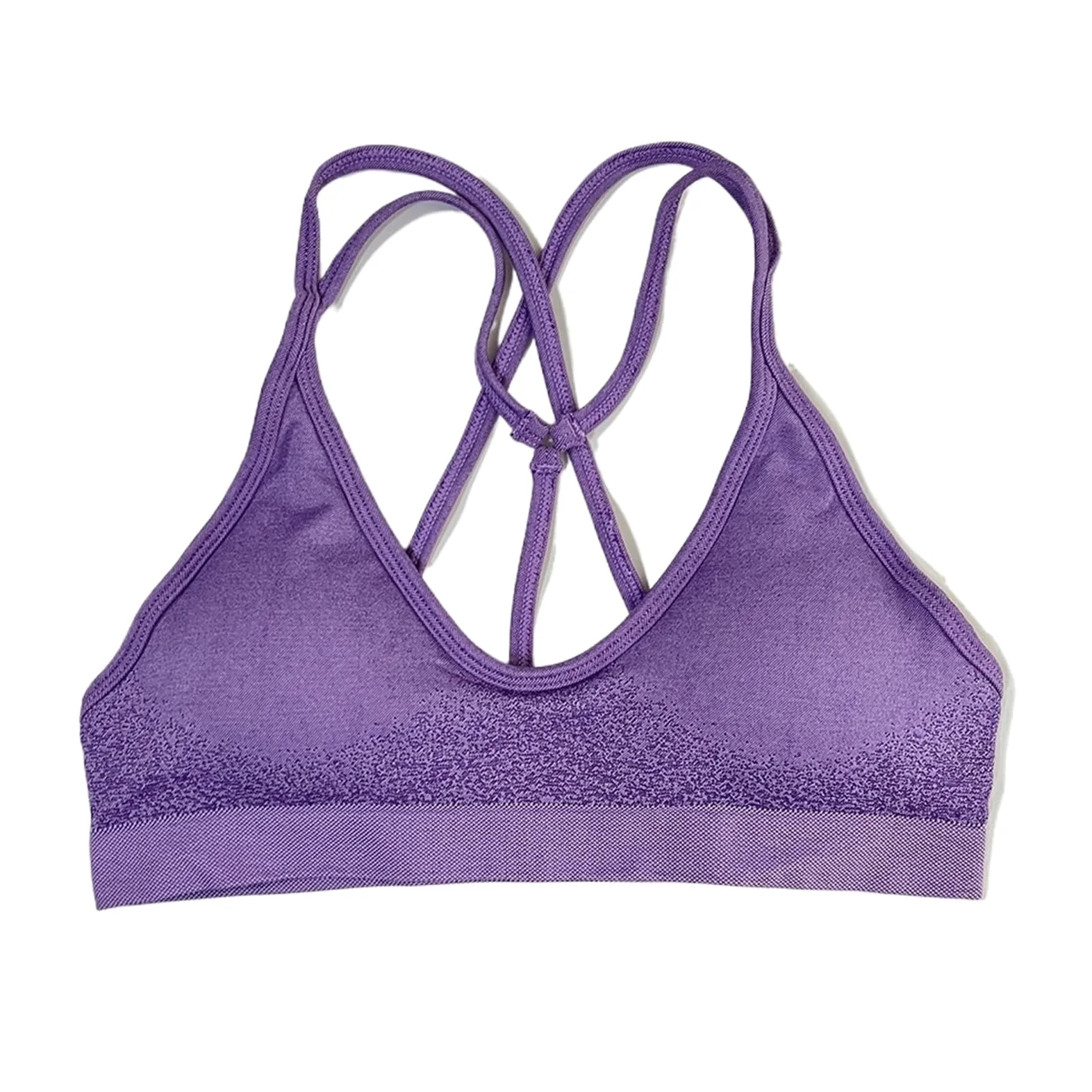 Sujetador Deportivo Top corto con espalda cruzada, acolchado y cuello halter for fitness, gimnasio, correr, entrenamiento sin costuras, yoga