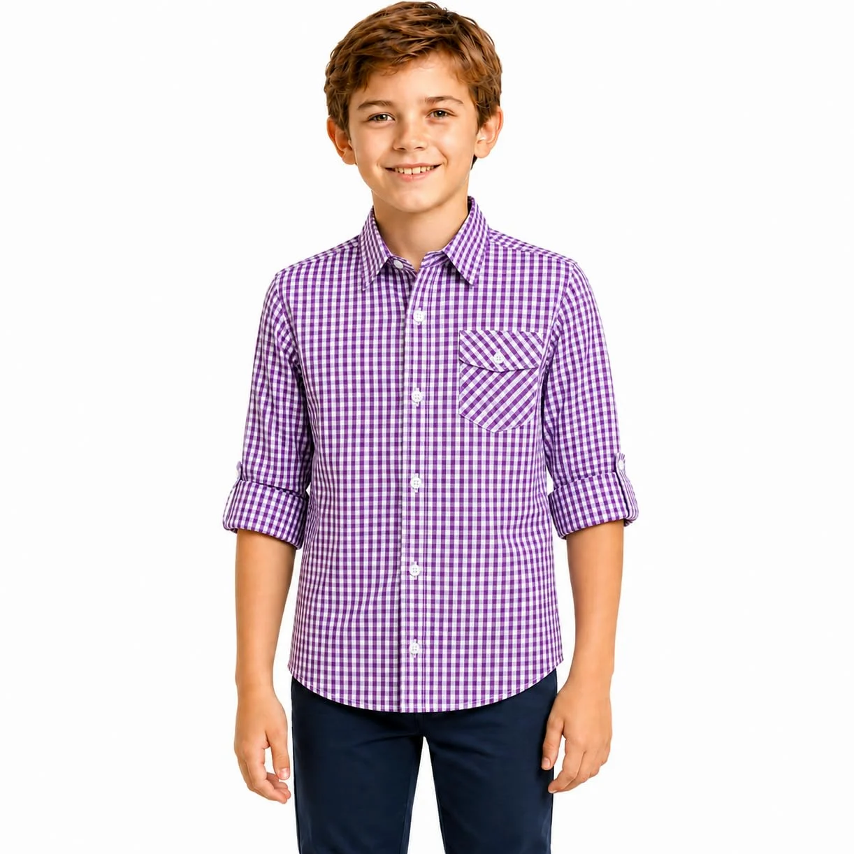 Bienzoe - Camisas deportivas de algodón para niños - - 4-5 años