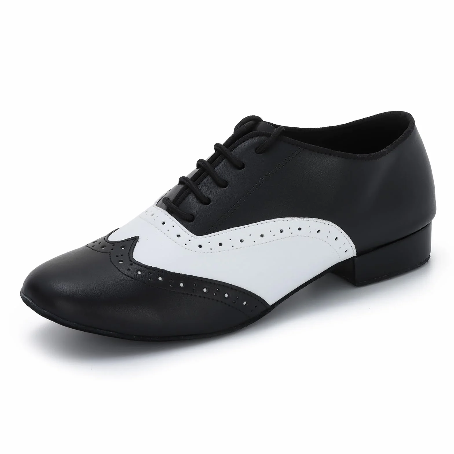 Zapatos de Baile para Hombre Cuero Sintético Salsa Latina Tango Práctica Negro