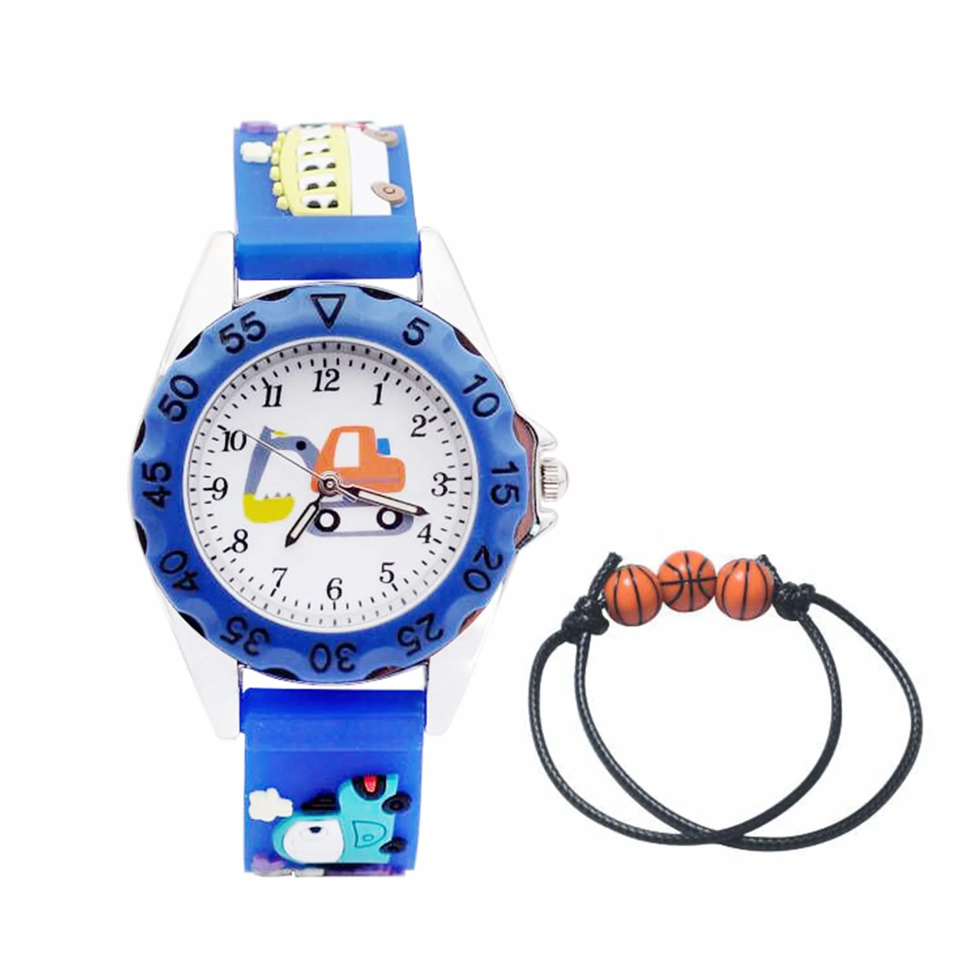 Reloj de Pulsera Analógico Cuarzo para Niño Niña 3-10 Años Cute 3D Cartoon Correa Silicona