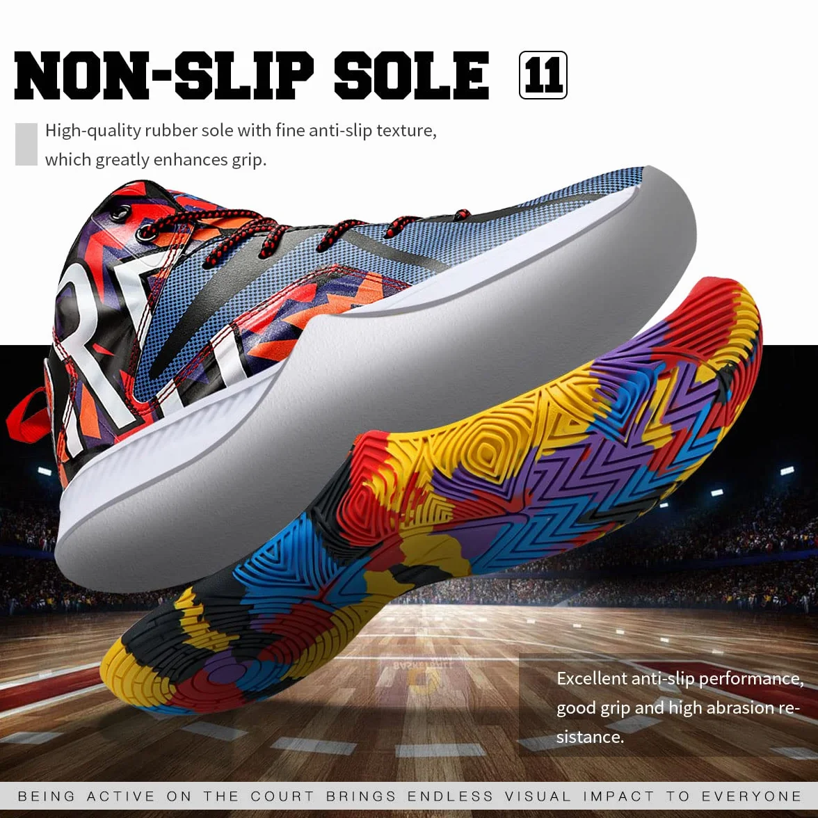 Zapatillas de baloncesto para niños niñas cómodas camuflaje 34 EU