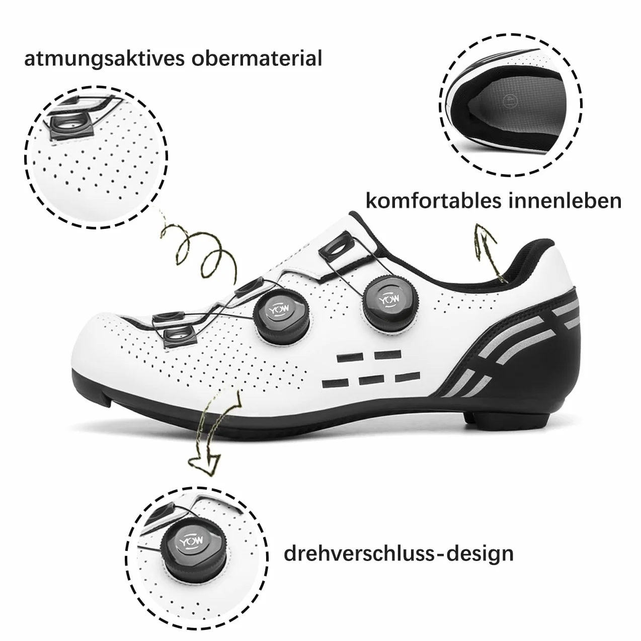 Zapatillas de ciclismo hombre mujer carretera MTB compatibles SPD SPD-SL Delta Lock