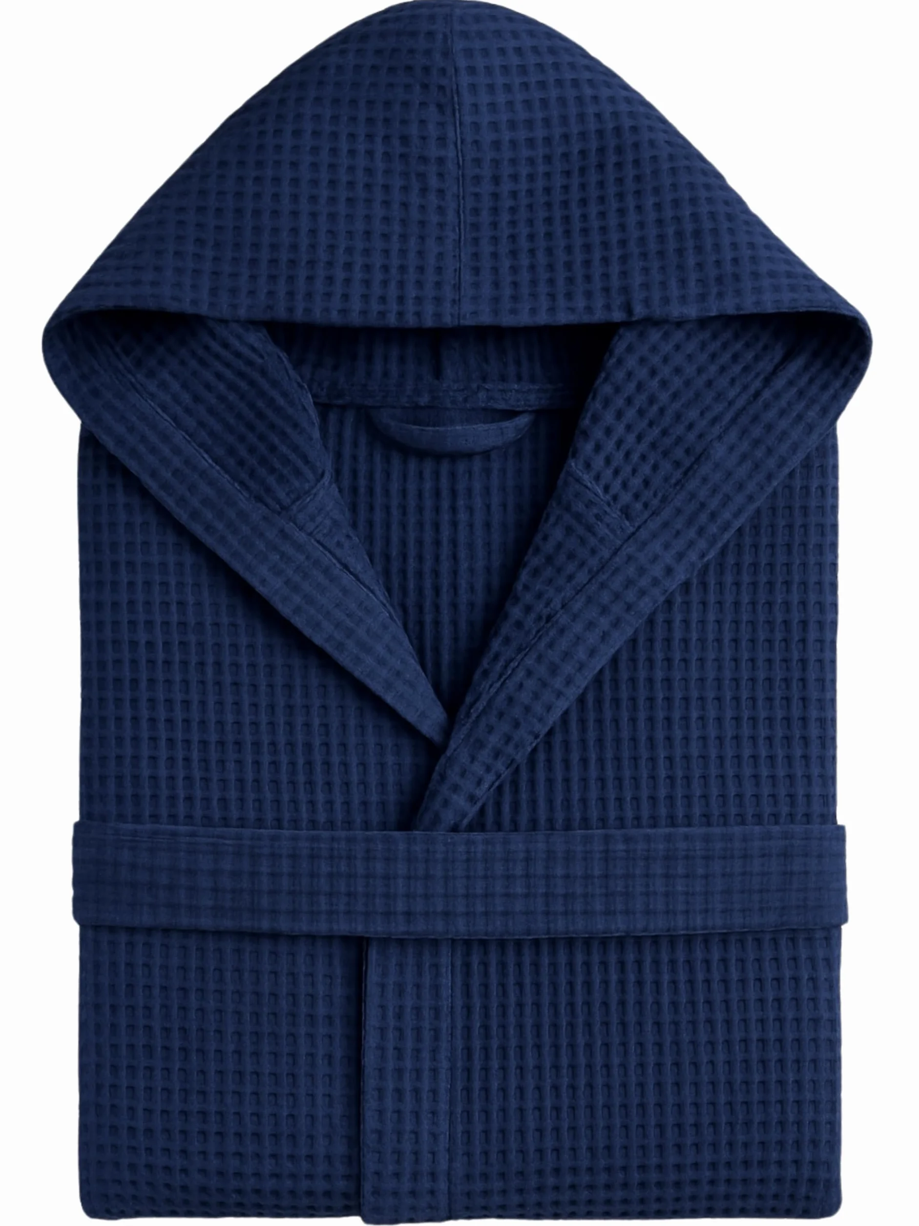 Albornoz nido de abeja para mujer y hombre de algodón con capucha, bolsillos y cinturón, ligero S-XXXL