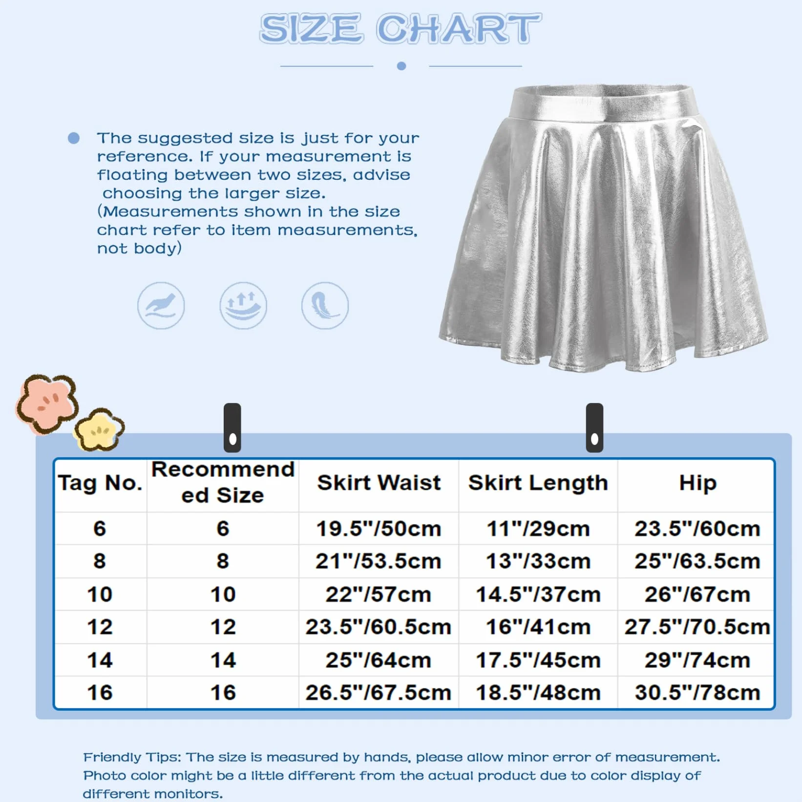Falda de danza metálica para niña con líneas A, falda plisada elástica con pantalones cortos interiores