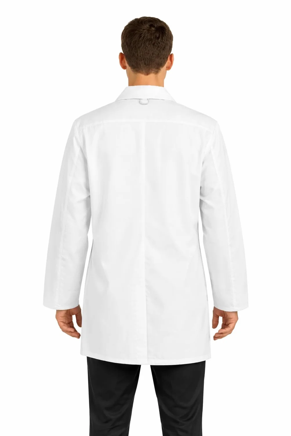 B-well LEONARDO Bata de laboratorio para hombre – Bata médica transpirable con elástico, bolsillos y correa