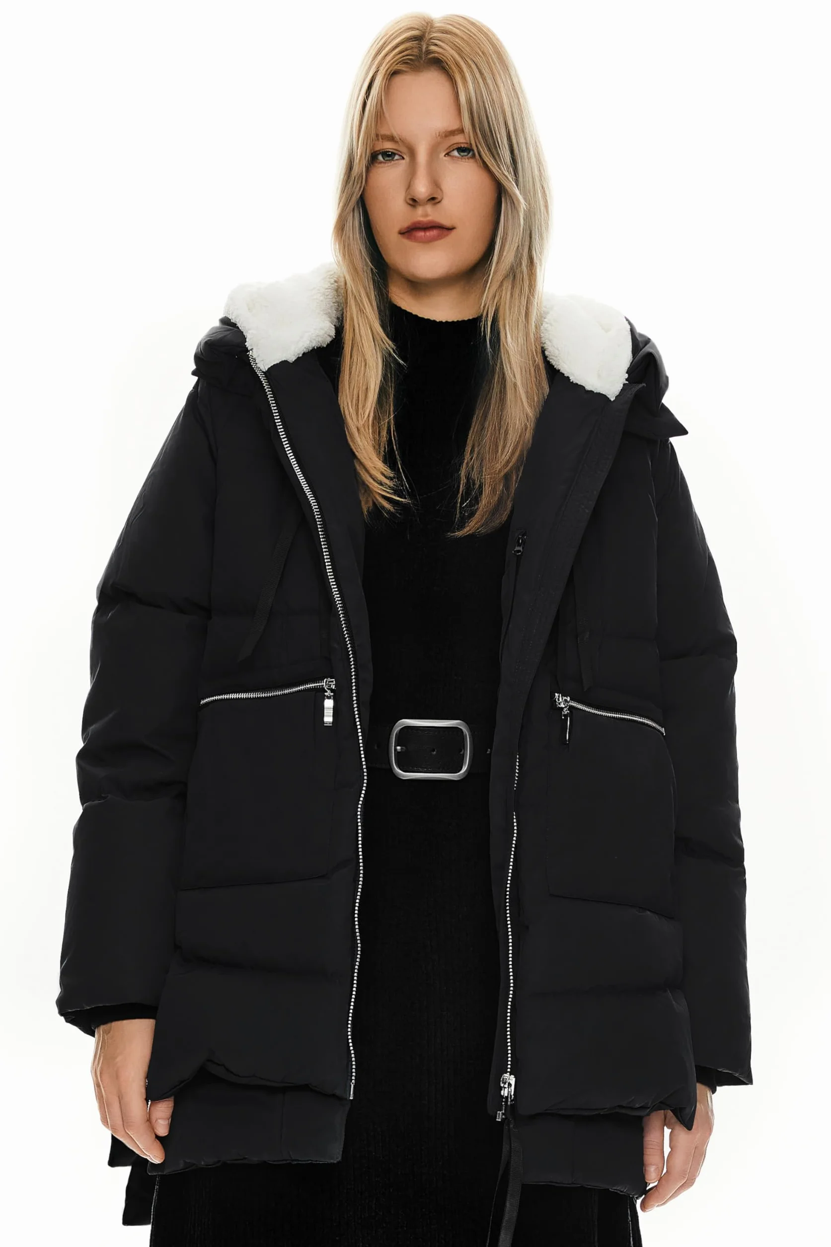 Orolay Abrigo de Plumón para Mujer Chaqueta Invierno Down Hooded Jacket