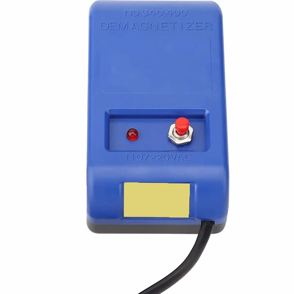 Kit de reparación de relojes, desmagnetizador eléctrico, herramientas de desmagnetización
