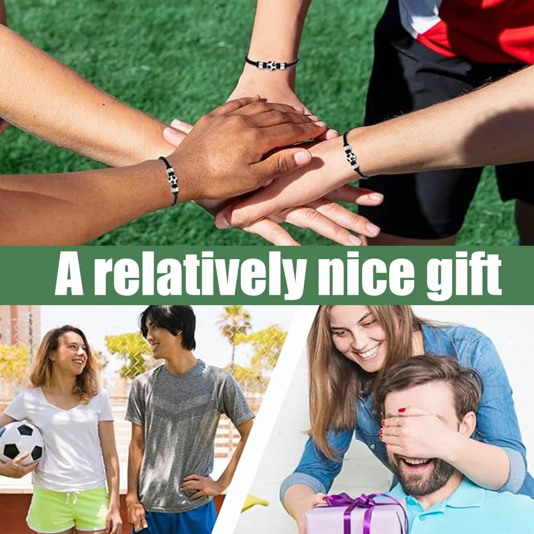 Pulsera de fútbol DWFEYOI para niño, regalo de cumpleaños Navidad 8-14 años