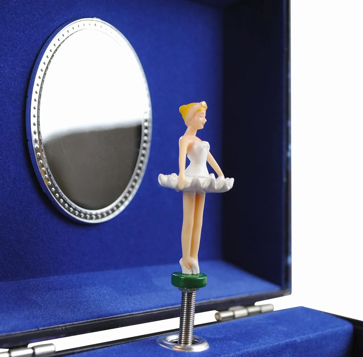 TROUSSELIER Gran Caja de Joyería Musical Fosforescente Bailarina Estrella Vanity Case Azul Marino
